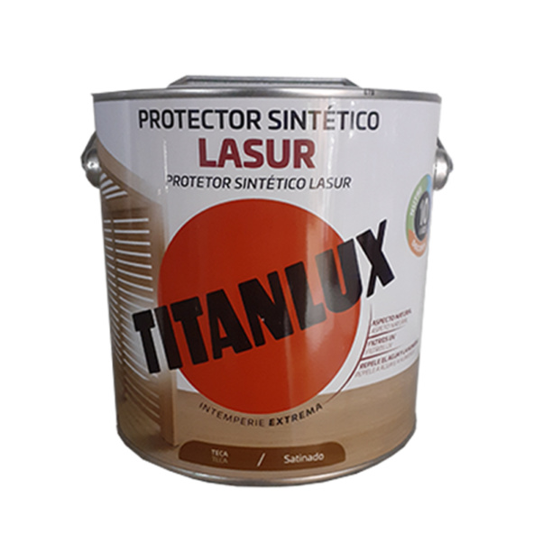 Bote de lasur satinado Teca  de marca Titan - Imagen 3