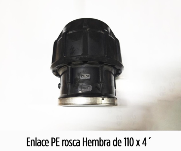 Enlace PE Rosca Hembra PE 110x4"