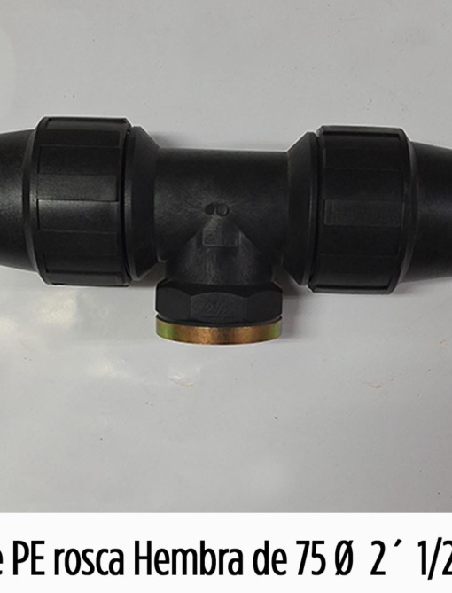 TE PE Rosca Hembra de 75 x 1´ ½" x 75 mm