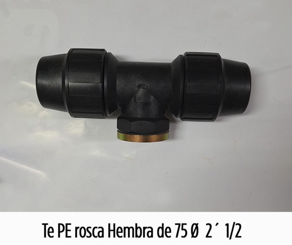 TE PE Rosca Hembra de 75 x 1´ ½" x 75 mm