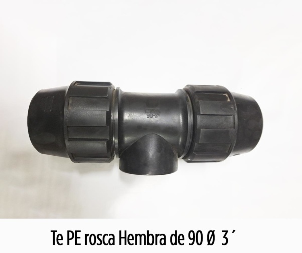 TE PE Rosca Hembra de 90x3"x90 mm